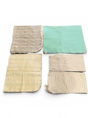 Carters Receiving Blanket Lot Baby Boy Blue Elephant Cotton Swaddle 4/$20 🛑